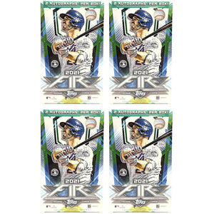 2021 Topps Fire Baseball Hobby Box 4x Lot