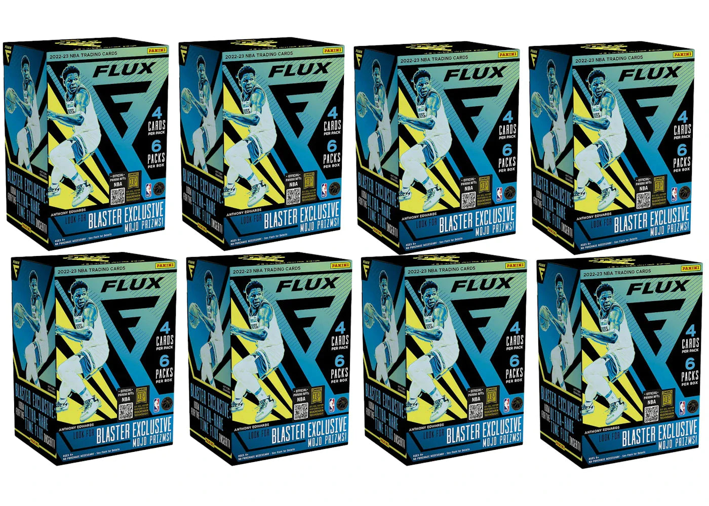 2022-2023 Panini Flux Basketball Blaster 8x Lot