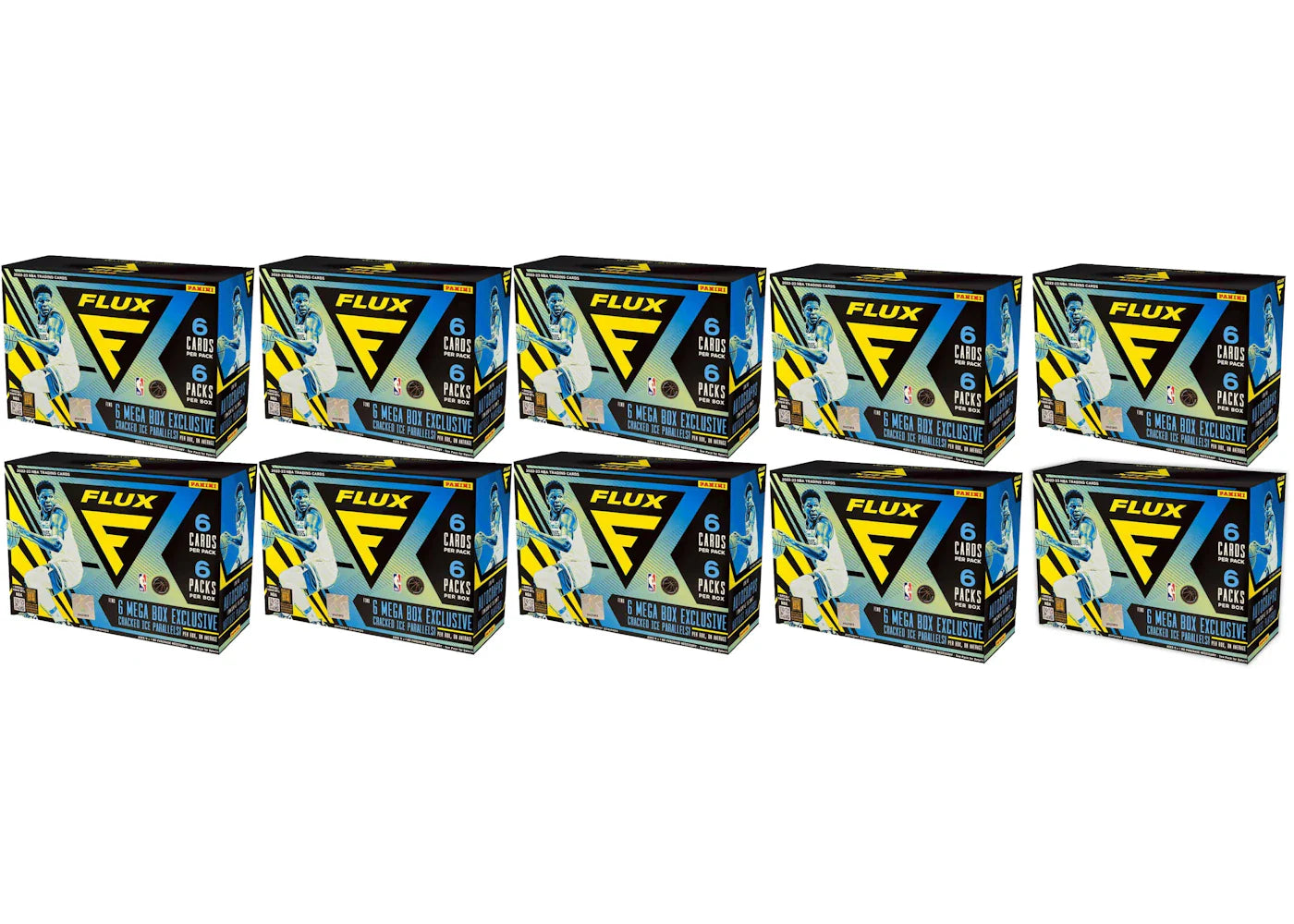 2022-2023 Panini Flux Basketball Mega Box 10x Lot