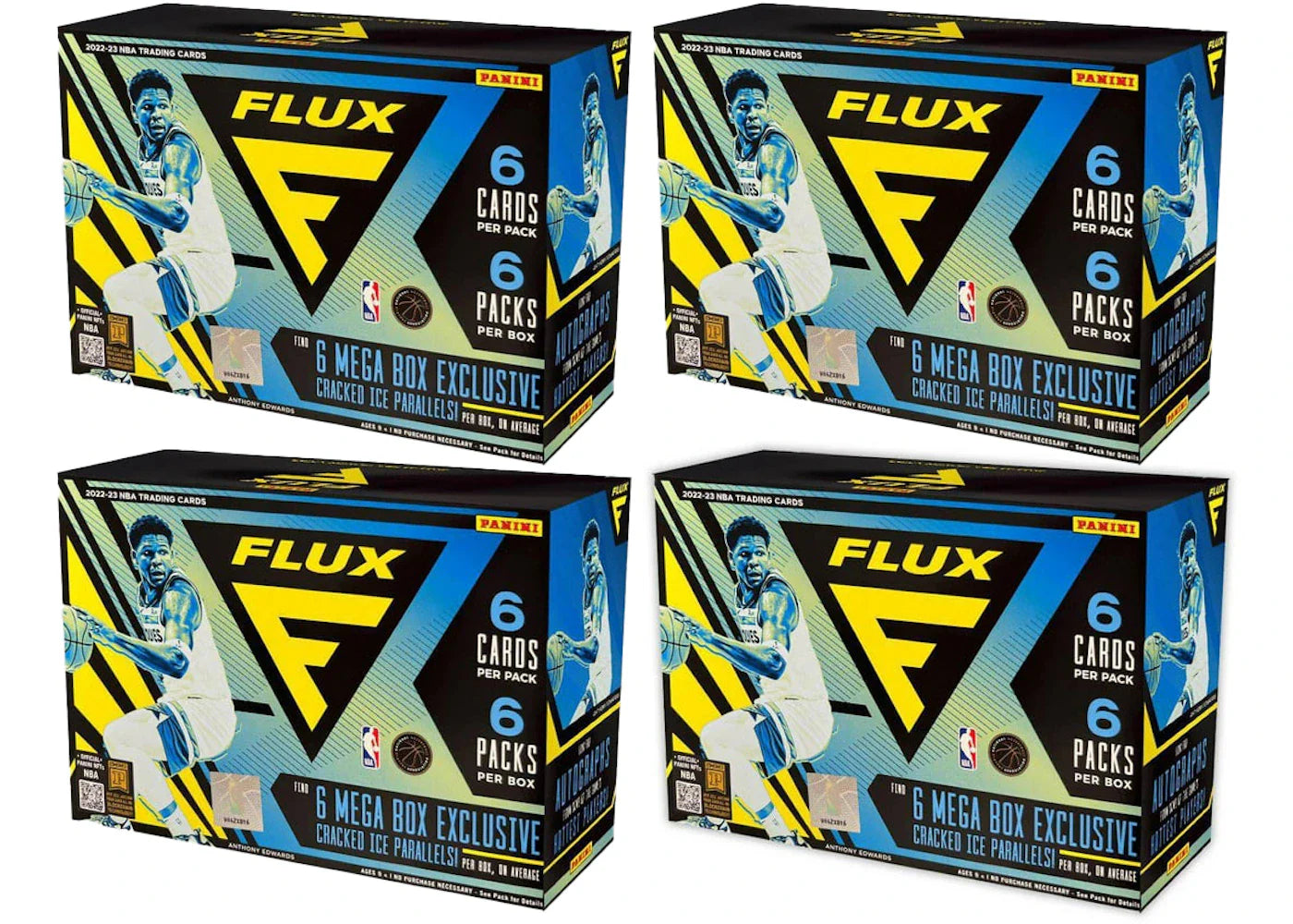 2022-2023 Panini Flux Basketball Mega Box 4x Lot