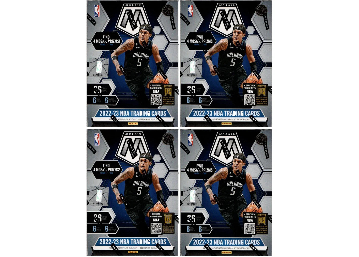 2022-2023 Panini Mosaic Basketball Blaster 4x Lot
