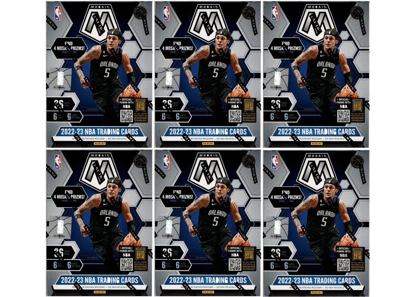 2022-2023 Panini Mosaic Basketball Blaster 6x Lot