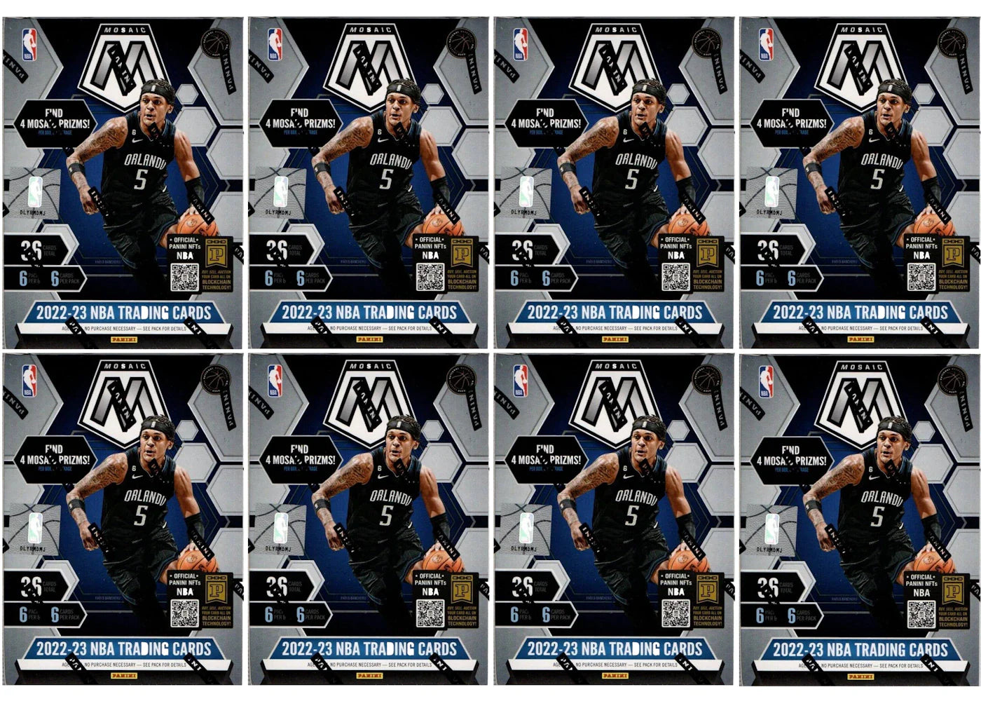 2022-2023 Panini Mosaic Basketball Blaster 8x Lot