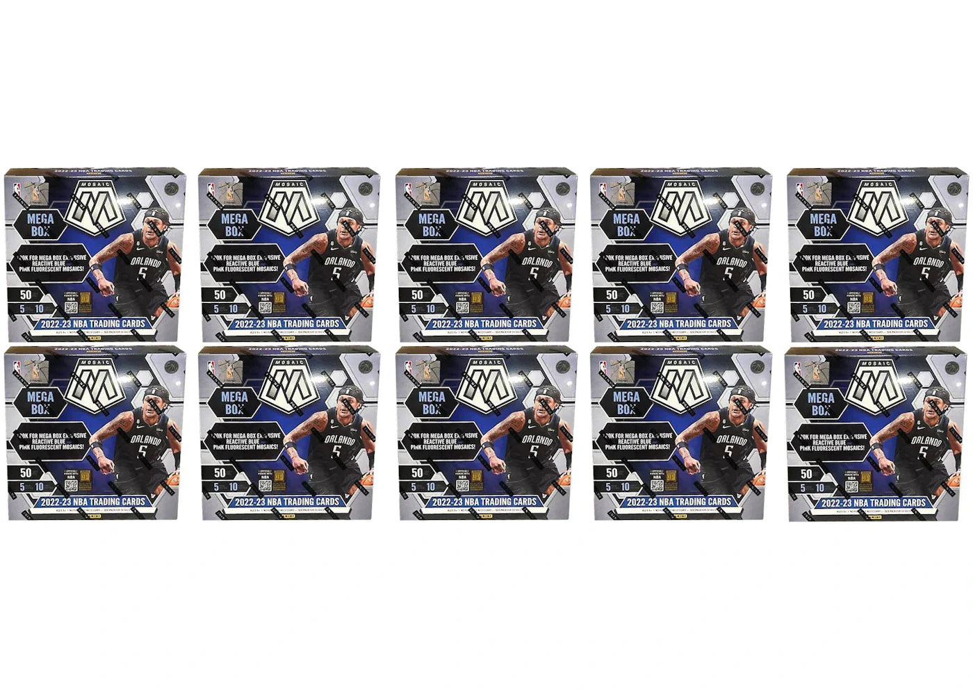 2022-2023 Panini Mosaic Basketball Mega Box 10x Lot