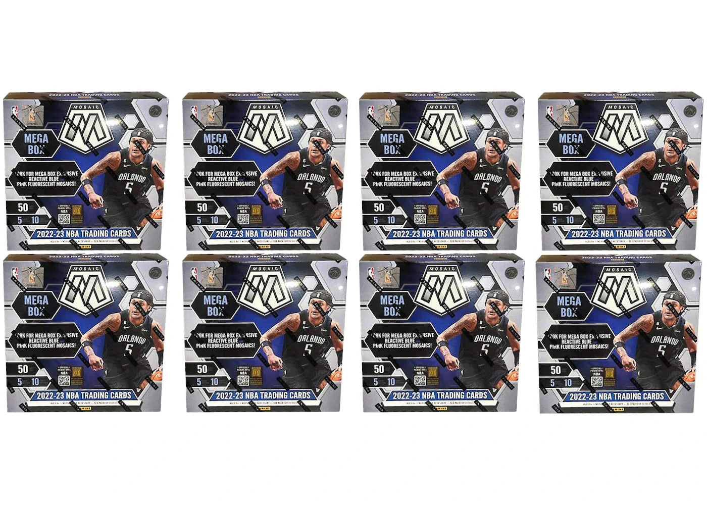 2022-2023 Panini Mosaic Basketball Mega Box 8x Lot