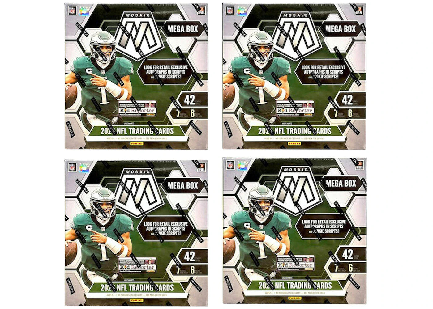 2022-2023 Panini Mosaic Football Mega Box 4x Lot