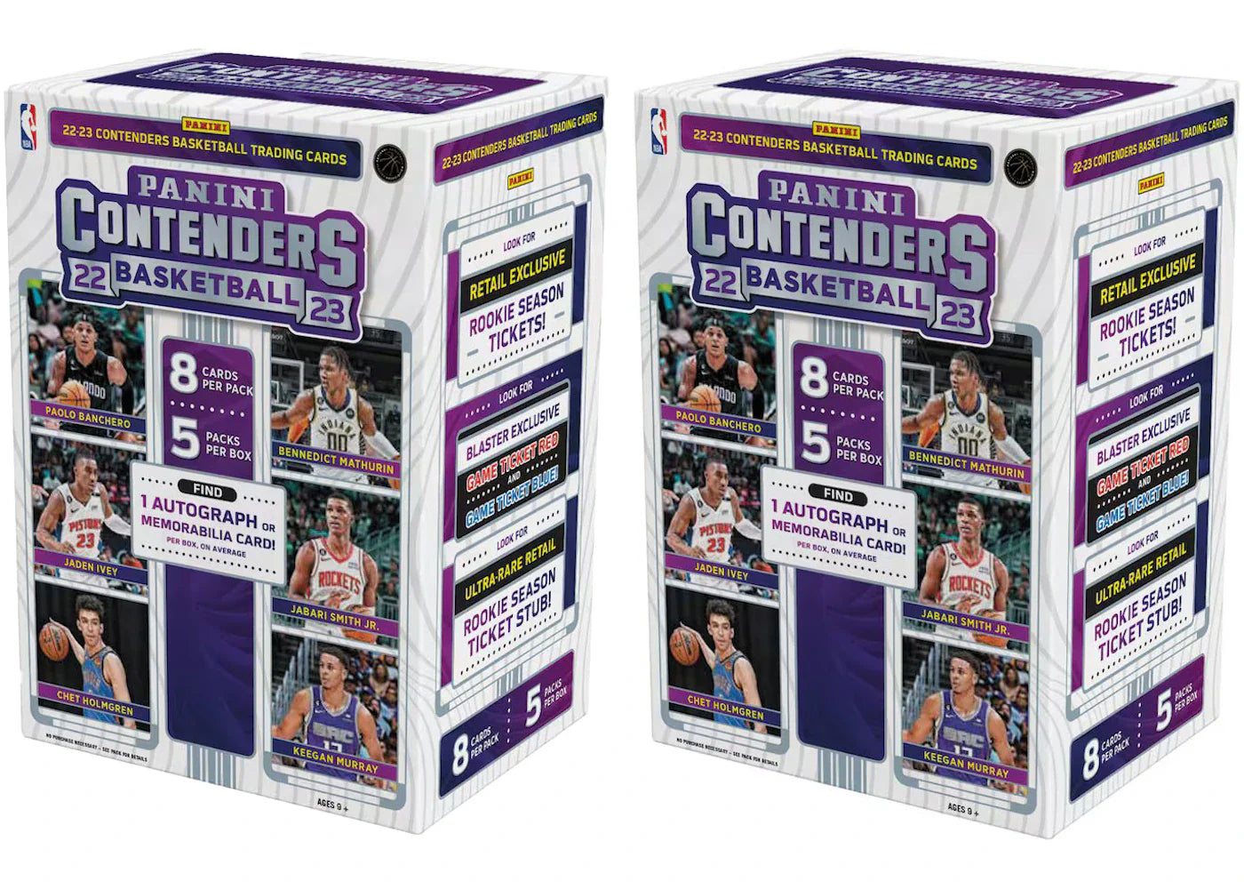 2022-23 Panini Contenders Basketball Blaster Box 2x Lot