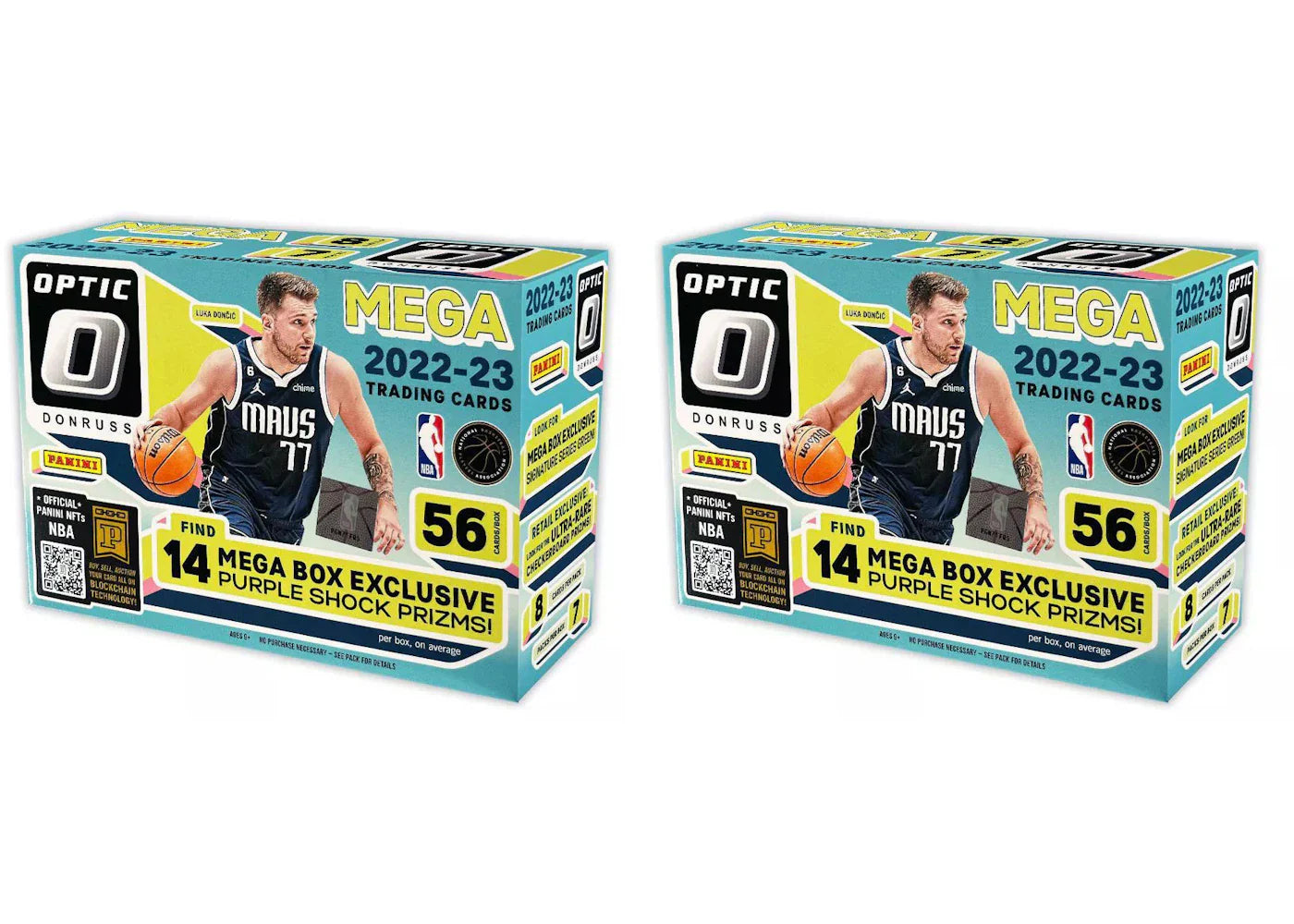 2022-23 Panini Donruss Optic Basketball Mega Box (Purple Shock Prizms) 2x Lot