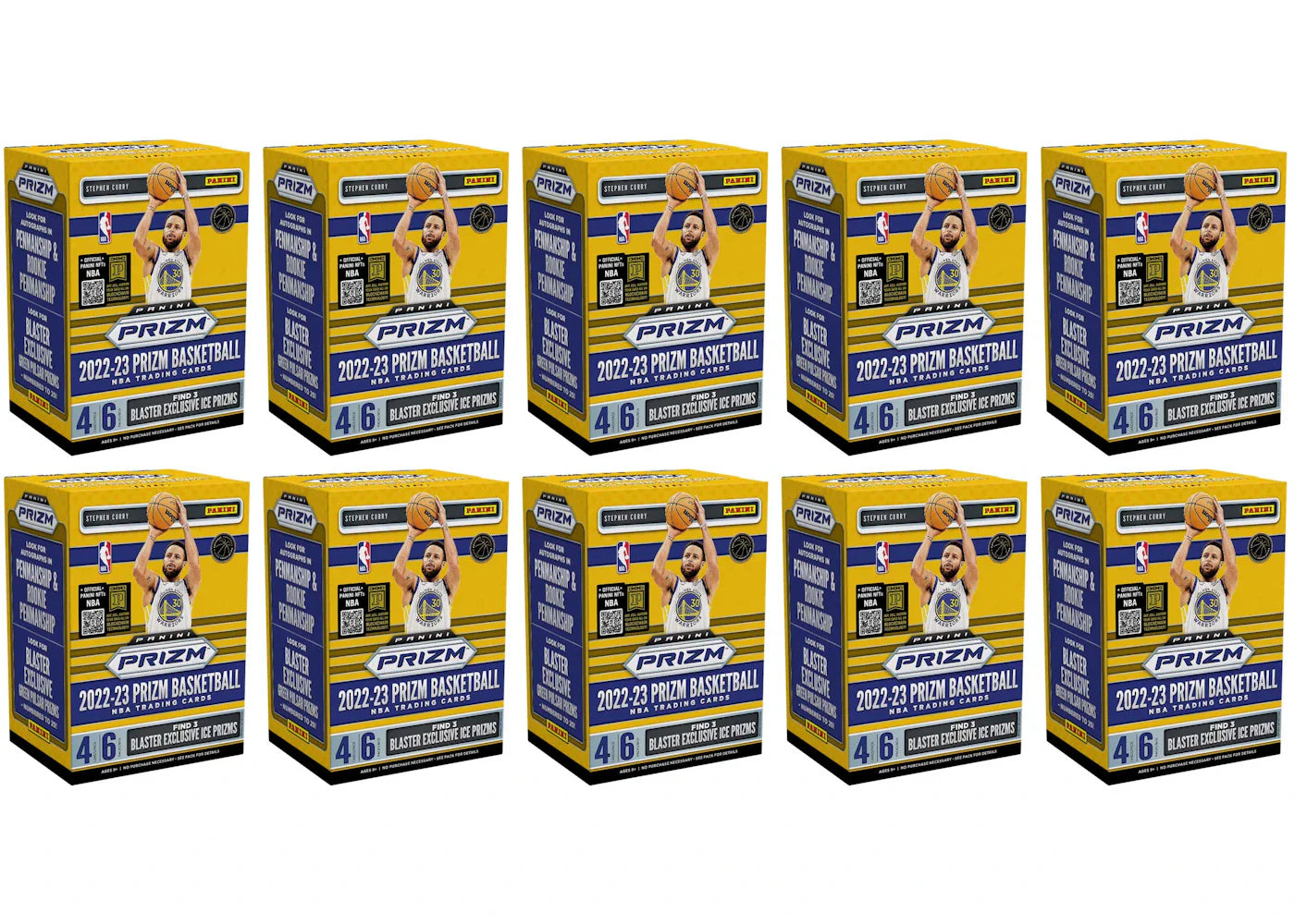 2022-23 Panini Prizm Basketball Blaster Box (Ice Prizms) 10x Lot