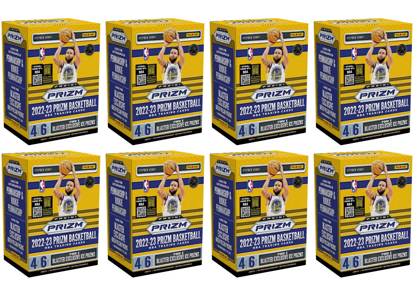 2022-23 Panini Prizm Basketball Blaster Box (Ice Prizms) 8x Lot