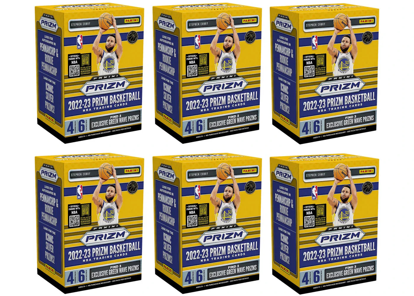 2022-23 Panini Prizm Basketball Fanatics Blaster Box (Green Wave Prizms) 6x Lot