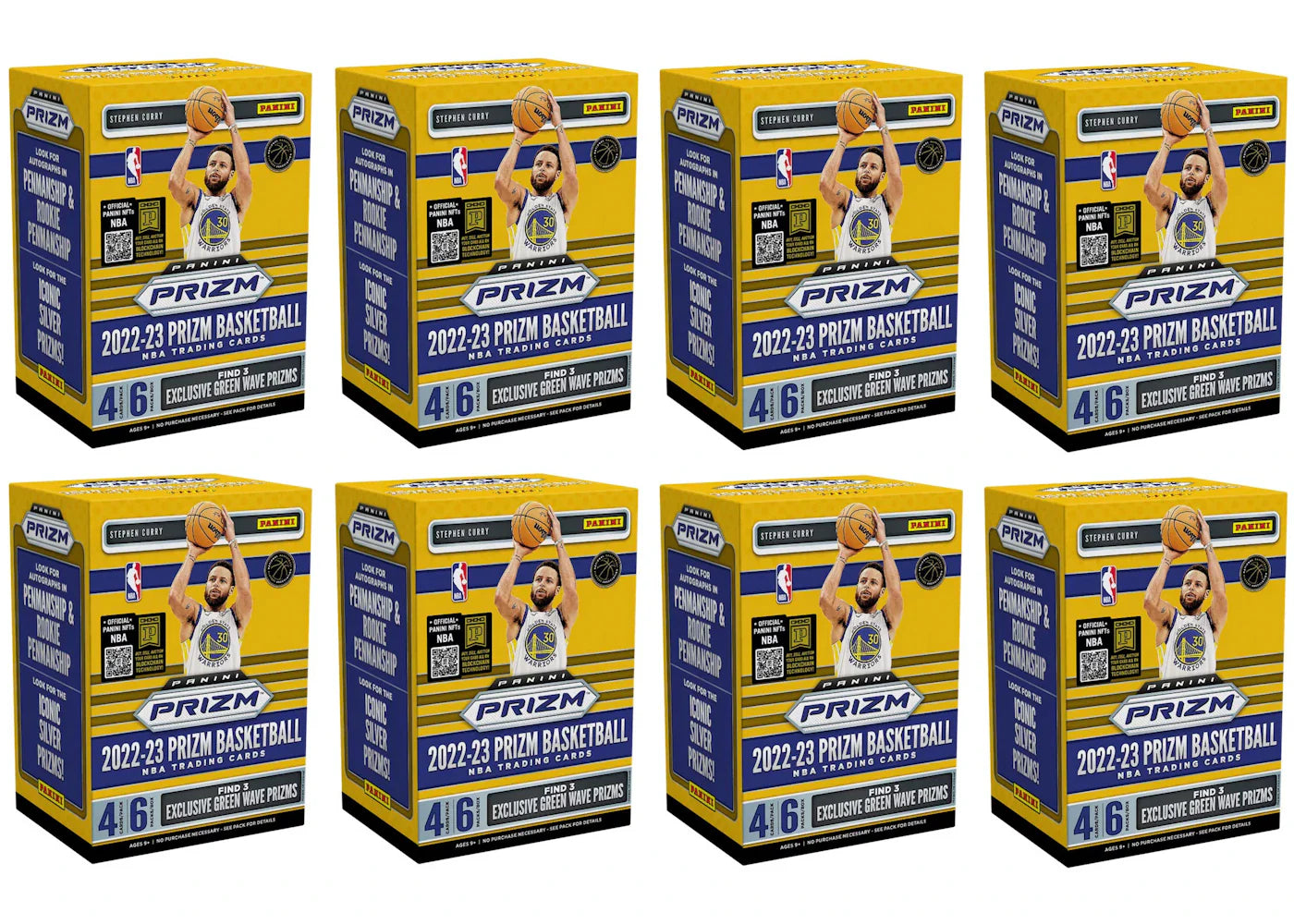 2022-23 Panini Prizm Basketball Fanatics Blaster Box (Green Wave Prizms) 8x Lot