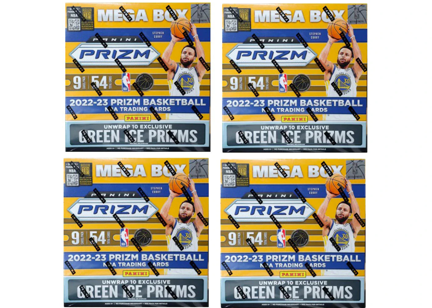 2022-23 Panini Prizm Basketball Fanatics Exclusive Mega Box (Green Ice Prizms) 4x Lot