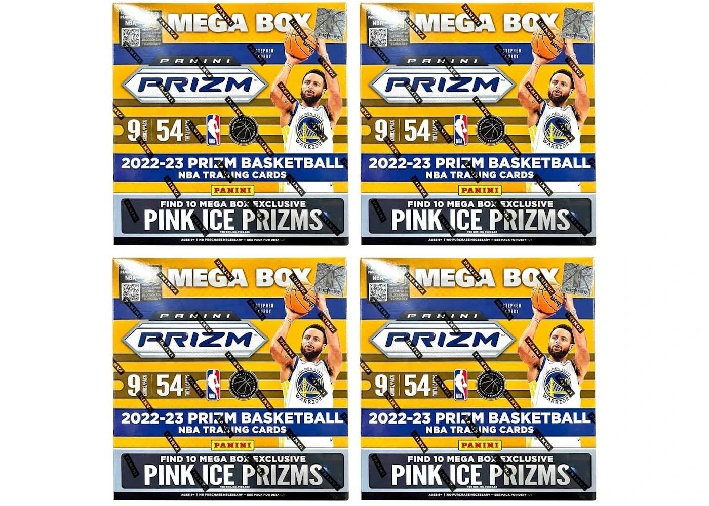 2022-23 Panini Prizm Basketball Mega Box (Pink Ice Prizms) 4x Lot