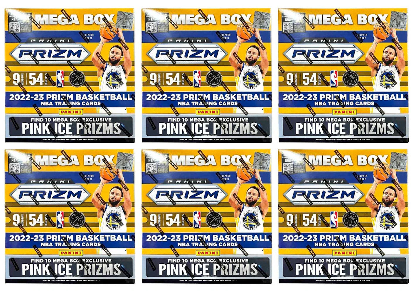 2022-23 Panini Prizm Basketball Mega Box (Pink Ice Prizms) 6x Lot