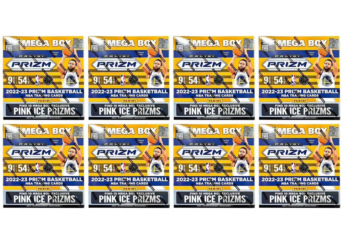 2022-23 Panini Prizm Basketball Mega Box (Pink Ice Prizms) 8x Lot