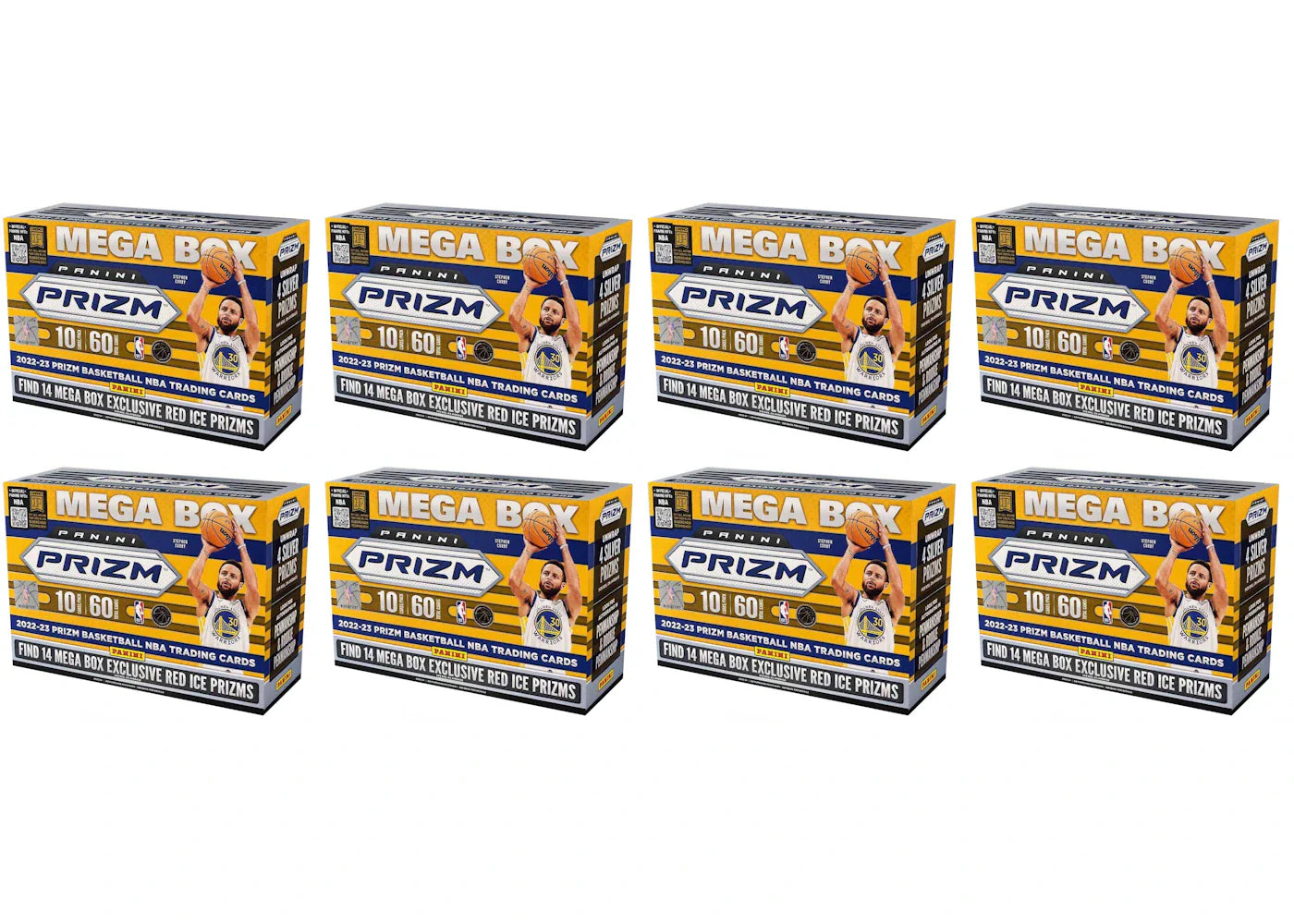2022-23 Panini Prizm Basketball Mega Box (Red Ice Prizms) 8x Lot