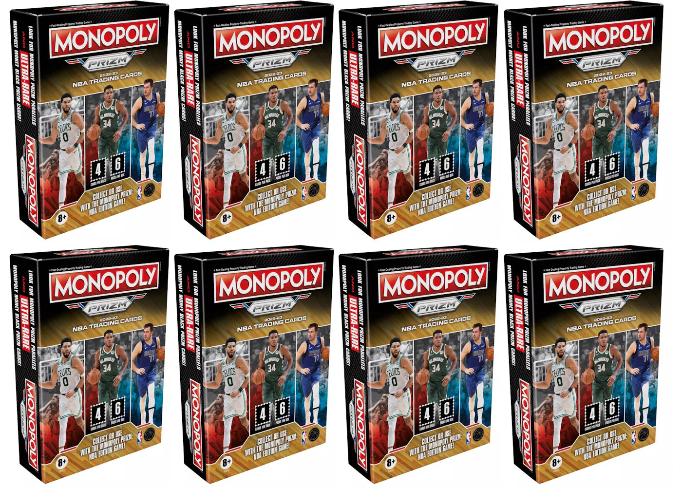 2022-23 Panini Prizm Monopoly Basketball Blaster Booster Box 8x Lot
