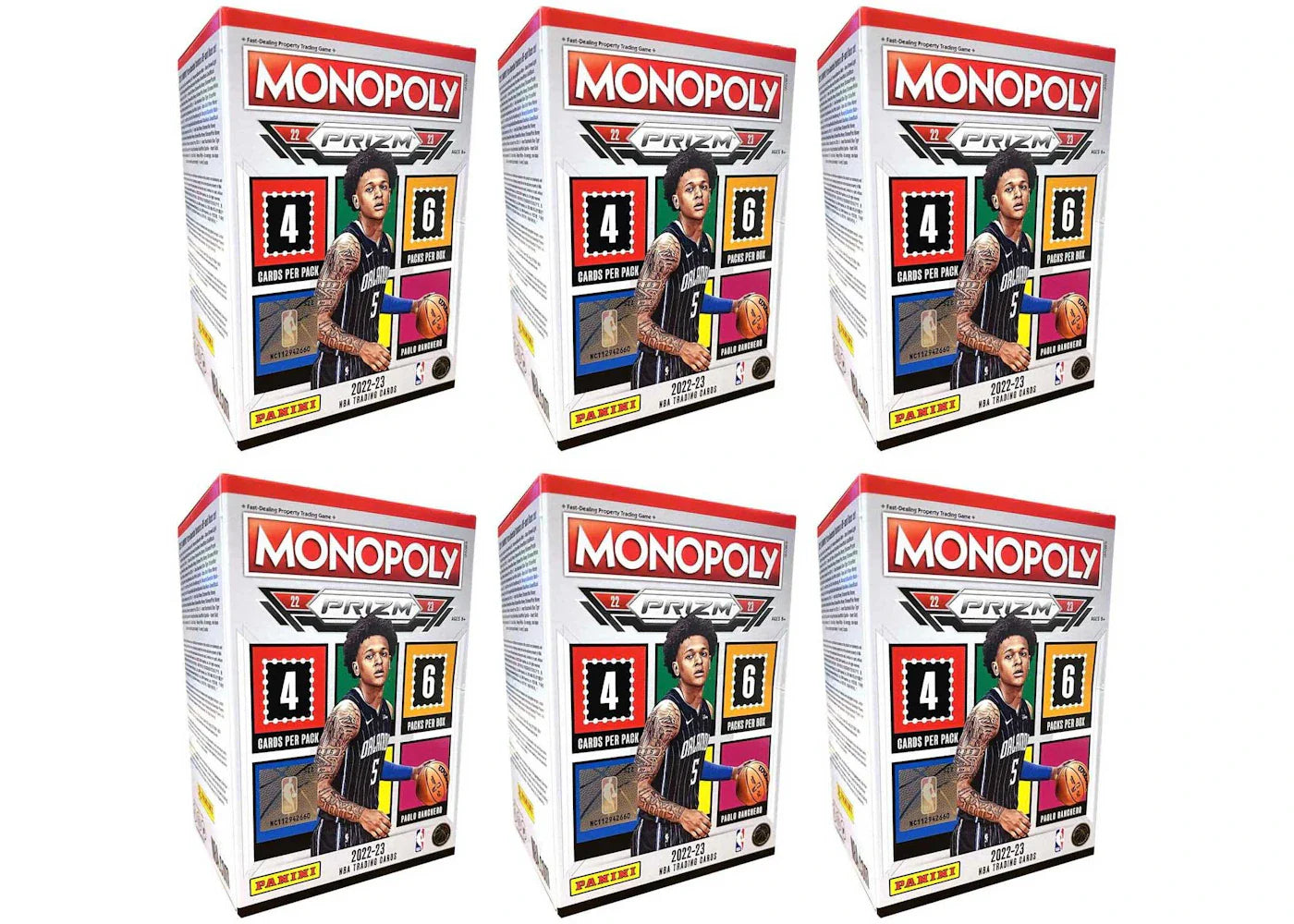 2022-23 Panini Prizm Monopoly Basketball Blaster Box 6x Lot