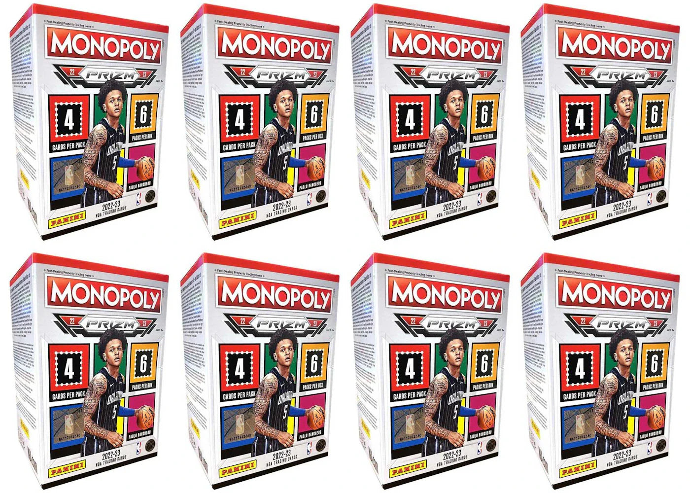 2022-23 Panini Prizm Monopoly Basketball Blaster Box 8x Lot