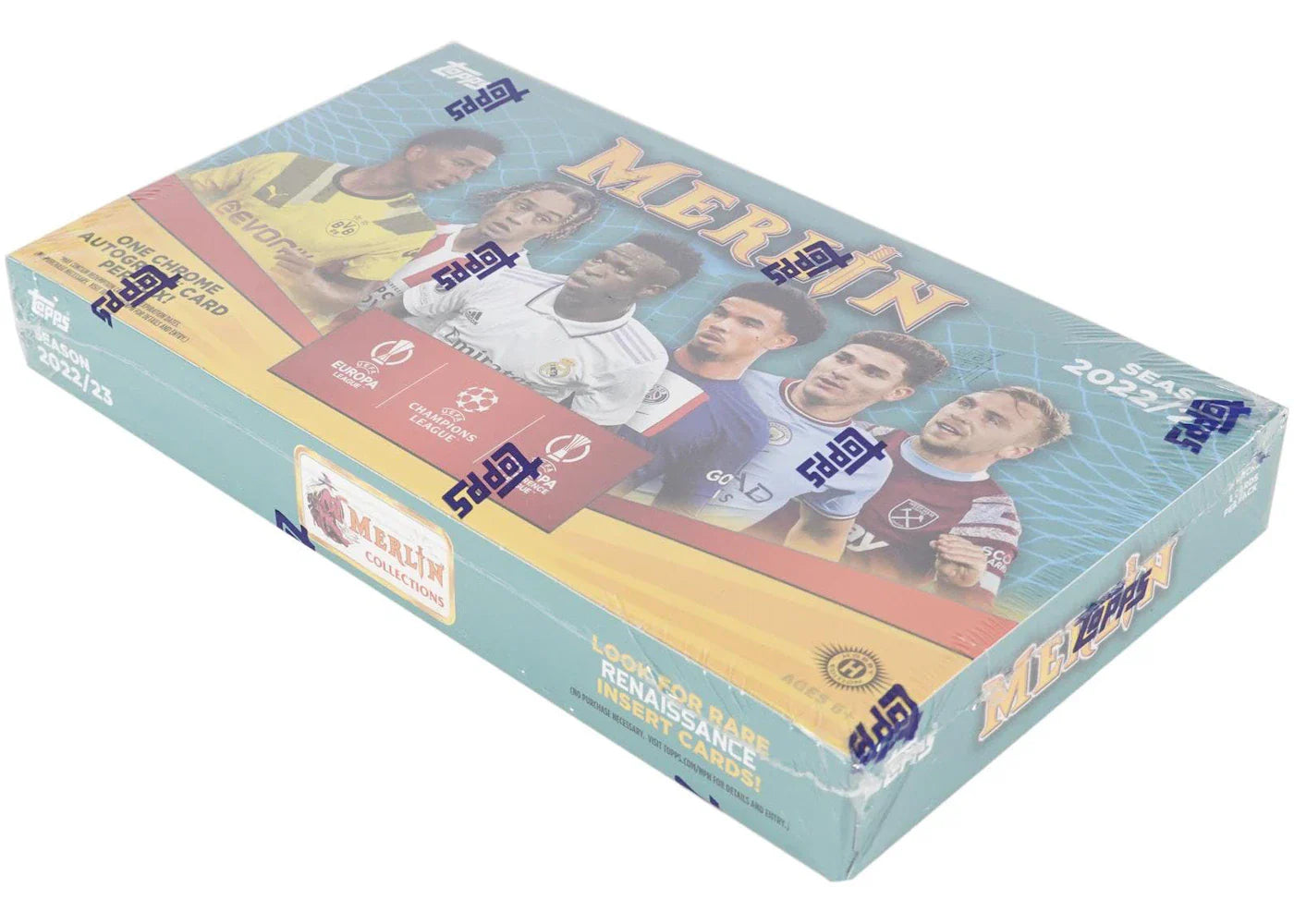 2022-23 Topps UEFA Club Competitions Merlin Chrome Soccer Hobby Box
