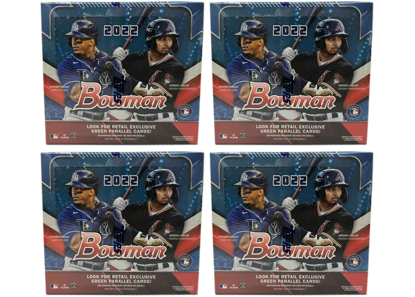2022 Bowman Baseball 24 Pack Retail Box 4x Lot