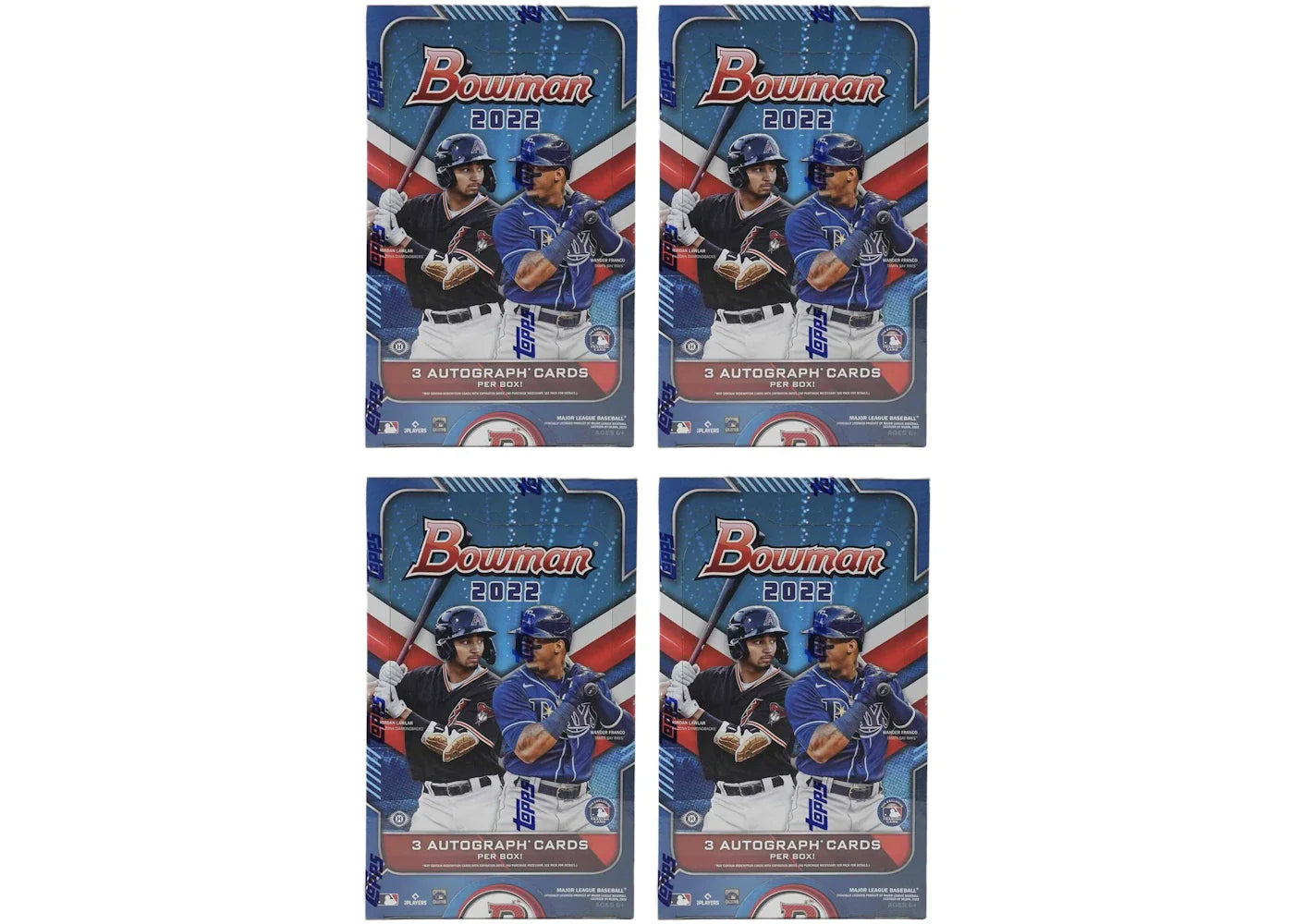 2022 Bowman Baseball HTA Hobby Jumbo Box 4x Lot