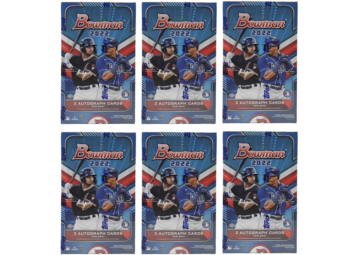 2022 Bowman Baseball HTA Hobby Jumbo Box 6x Lot