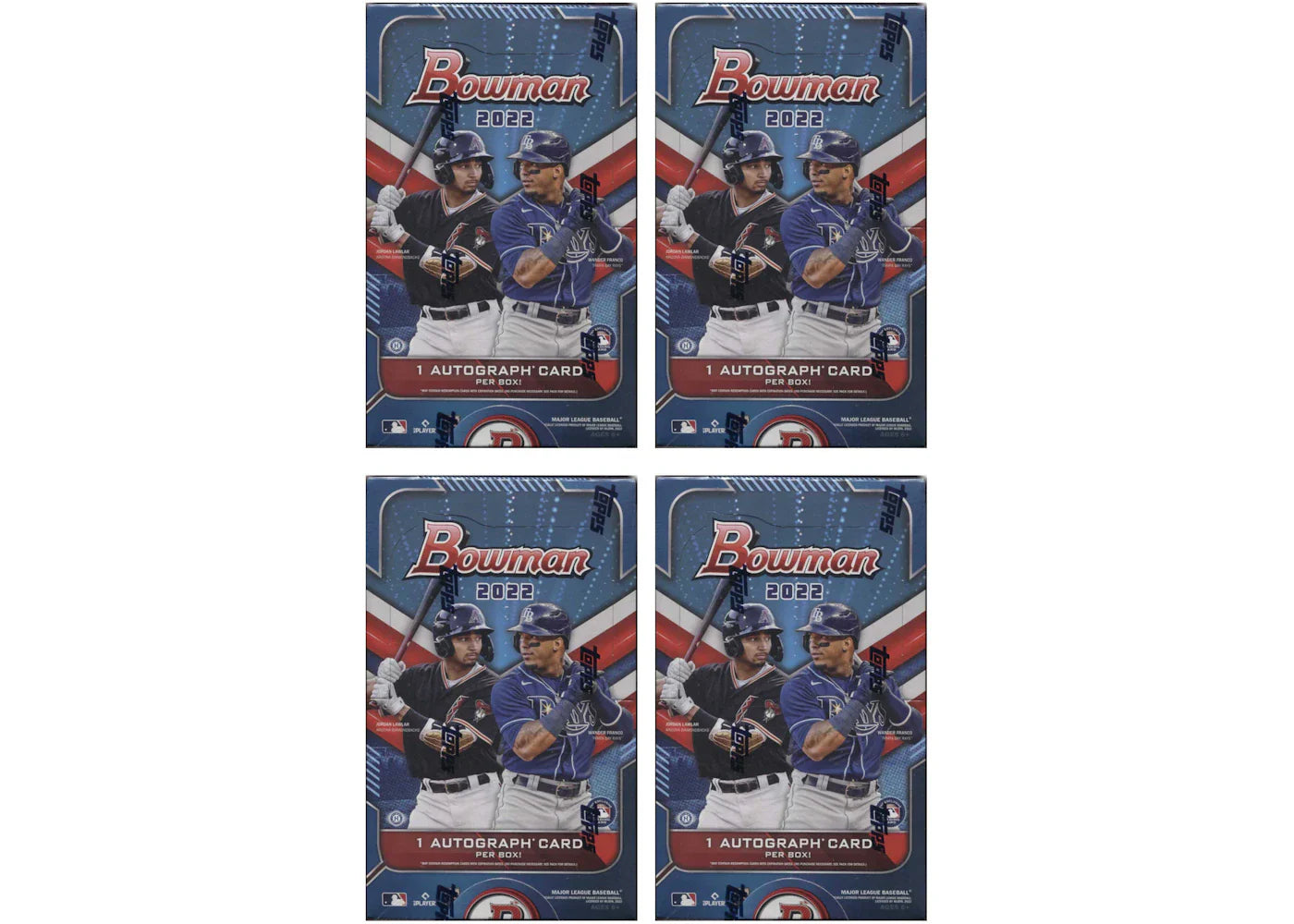 2022 Bowman Baseball Hobby Box 4x Lot