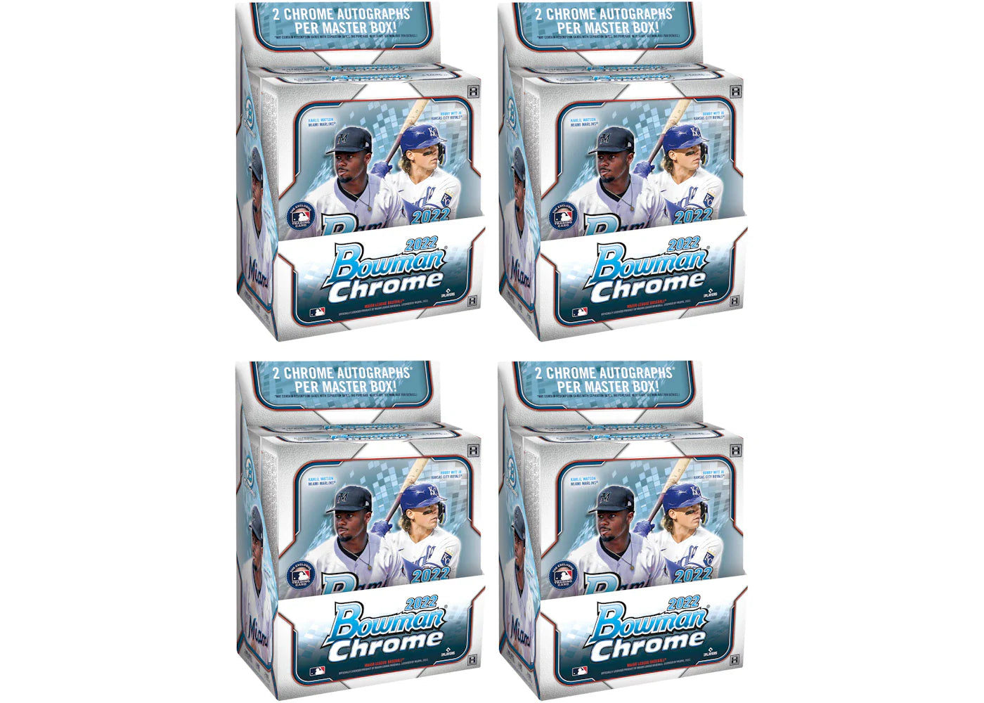2022 Bowman Chrome Baseball Hobby Box 4x Lot