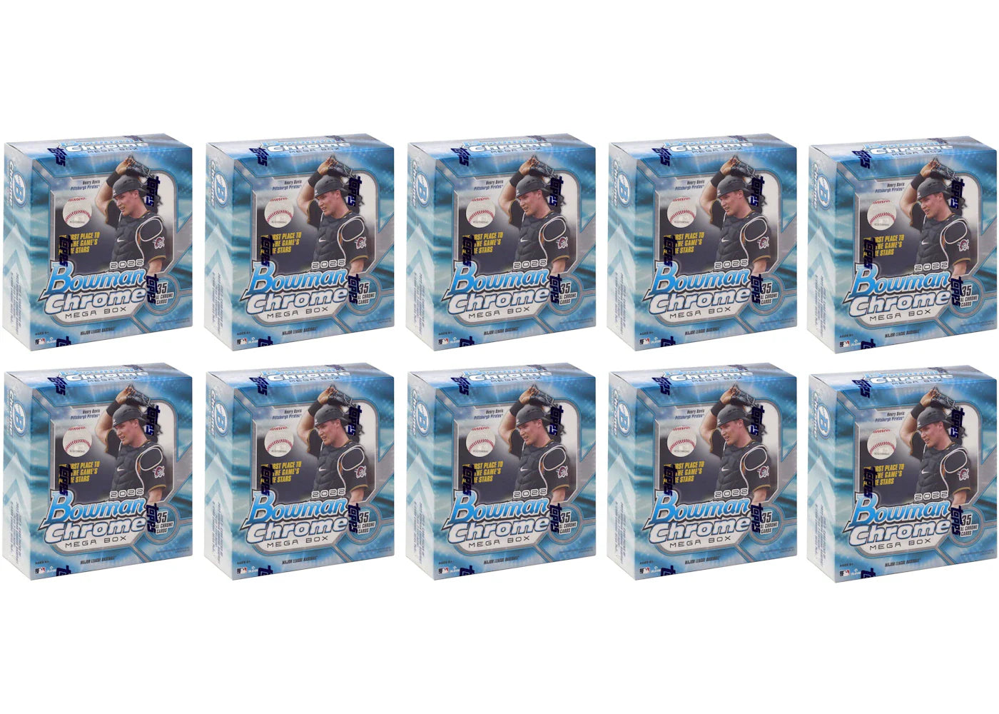 2022 Bowman Chrome Baseball Mega Box 10x Lot