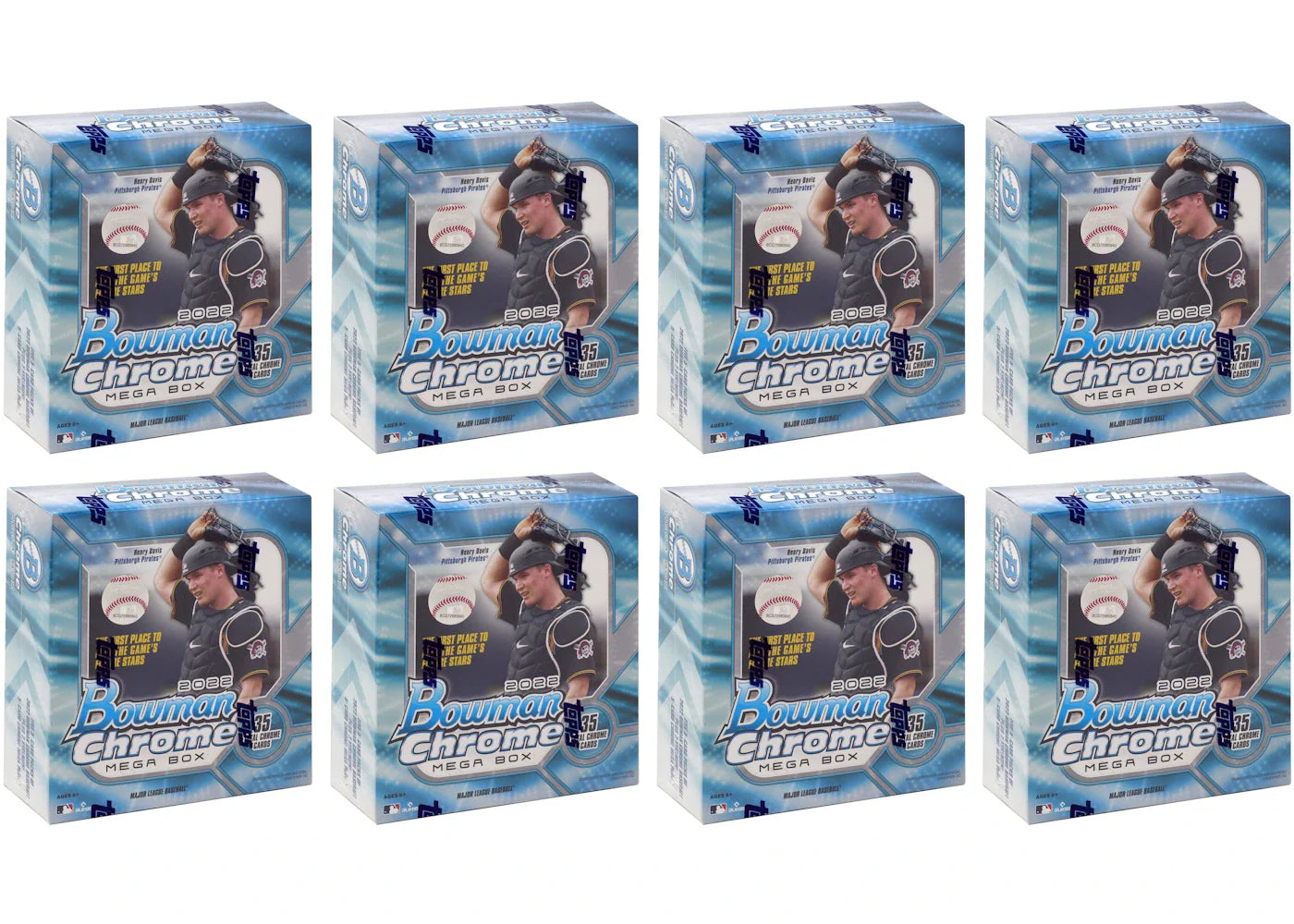 2022 Bowman Chrome Baseball Mega Box 8x Lot