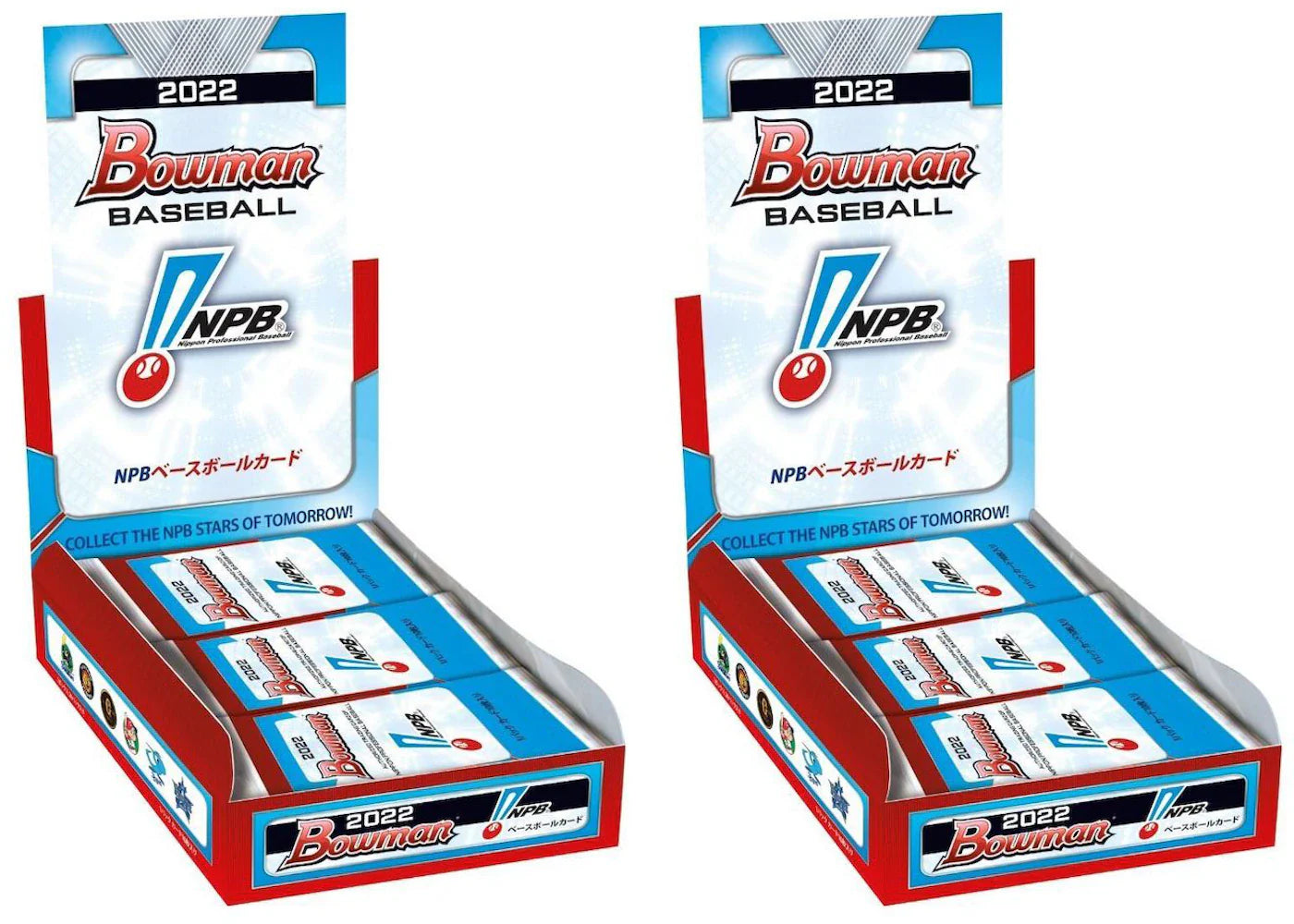 2022 Bowman NPB (Nippon Professional Baseball) Baseball Hobby Box 2x Lot
