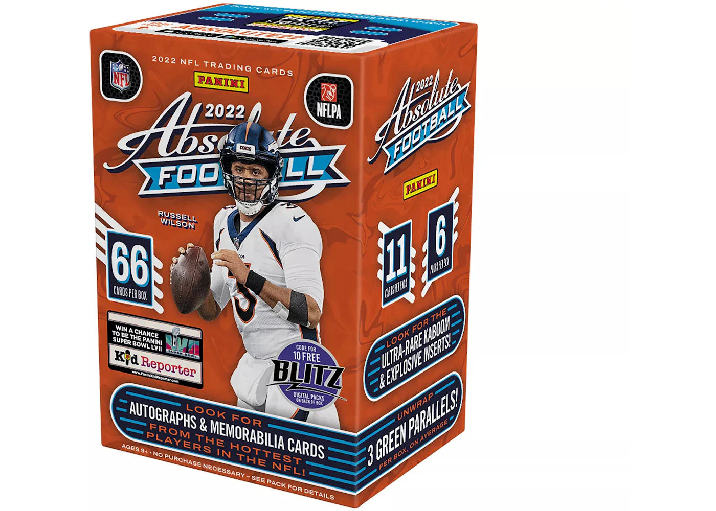 2022 Panini Absolute Football Blaster Box (Green Parallels)