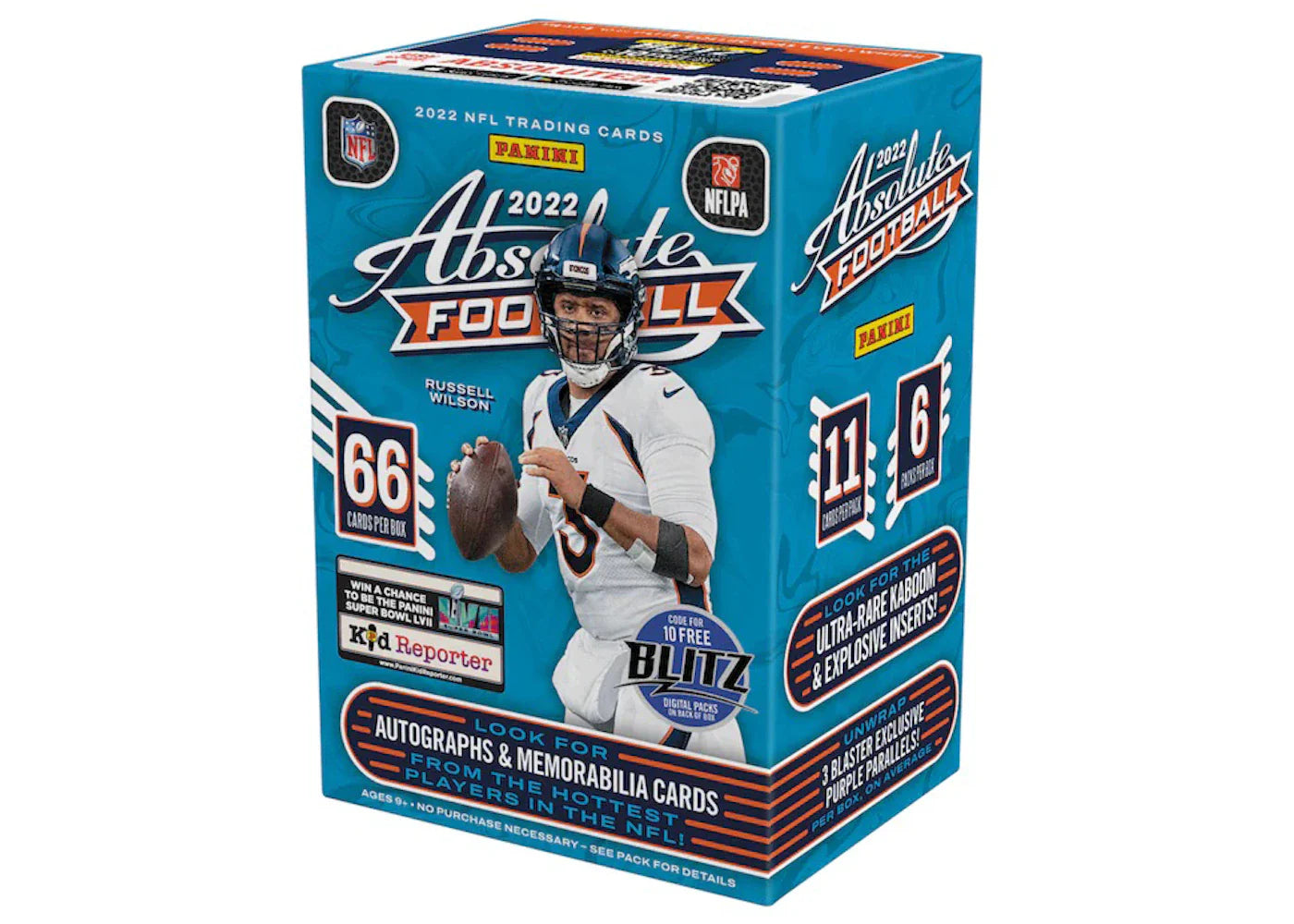 2022 Panini Absolute Football Fanatics Exclusive Blaster Box (Purple Parallels)