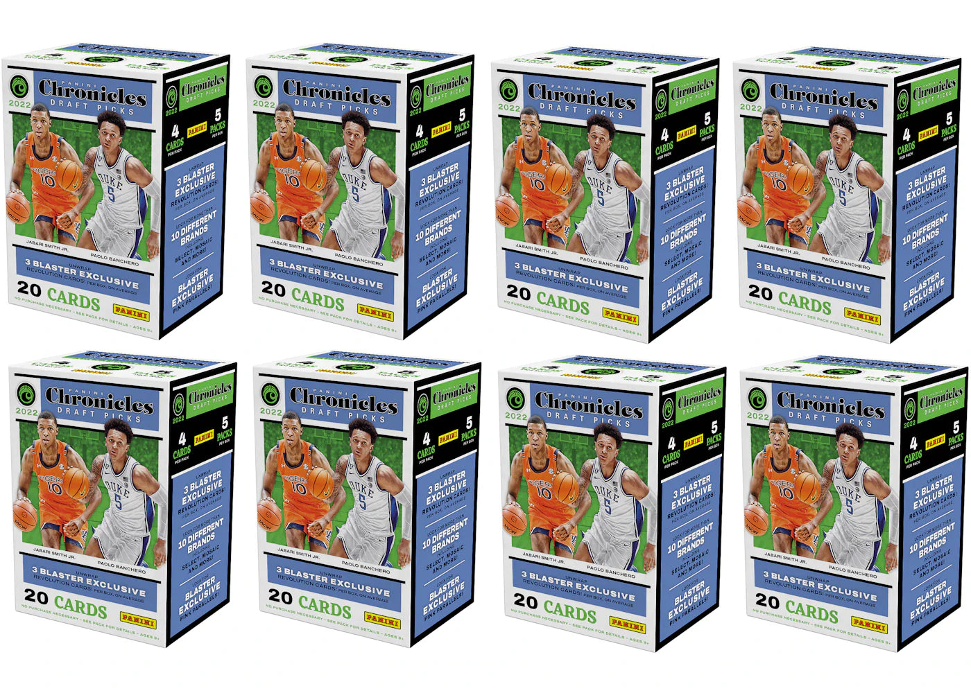 2022 Panini Chronicles Draft Picks Collegiate Basketball Blaster Box 8x Lot
