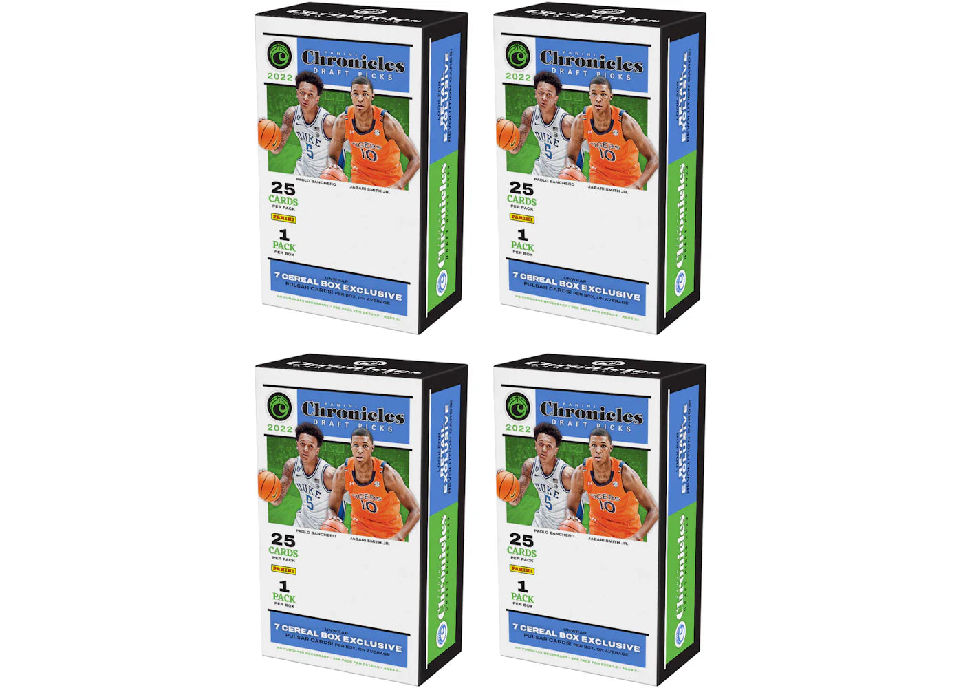 2022 Panini Chronicles Draft Picks Collegiate Basketball Cereal Box 4x Lot