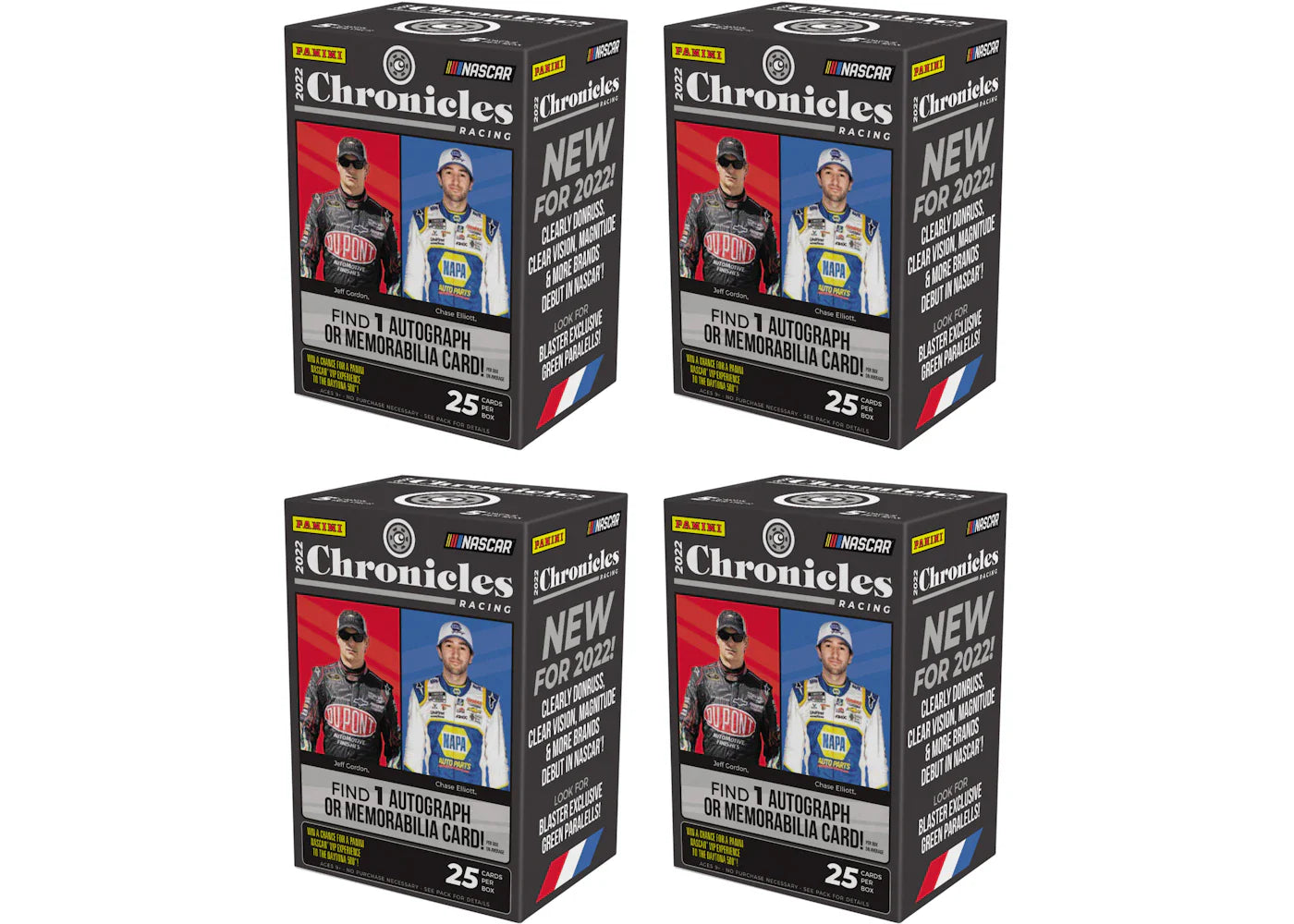 2022 Panini Chronicles NASCAR Racing Blaster Box 4x Lot