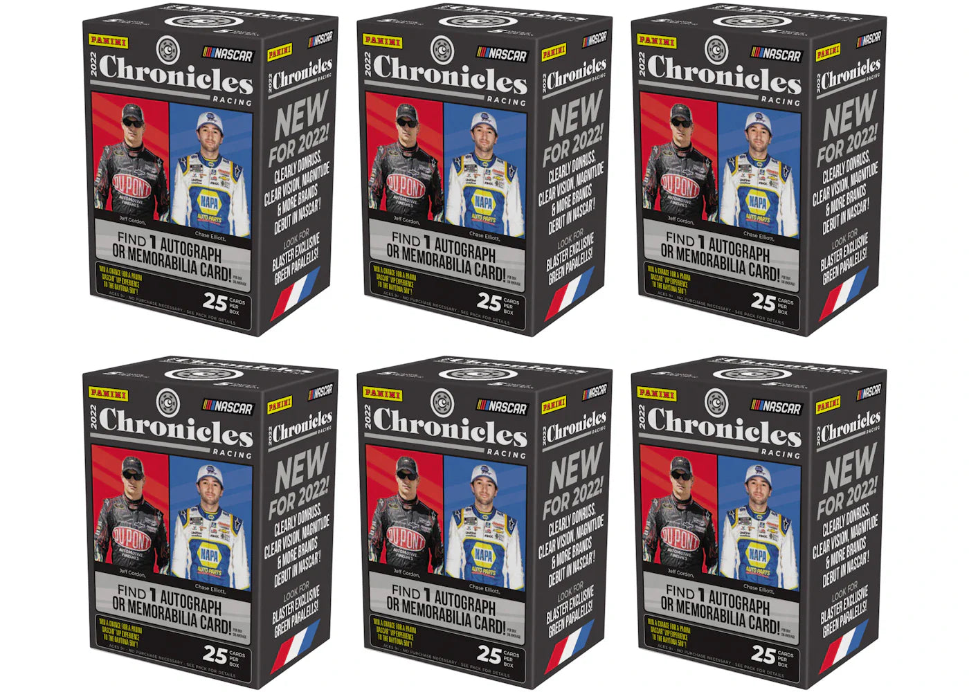 2022 Panini Chronicles NASCAR Racing Blaster Box 6x Lot