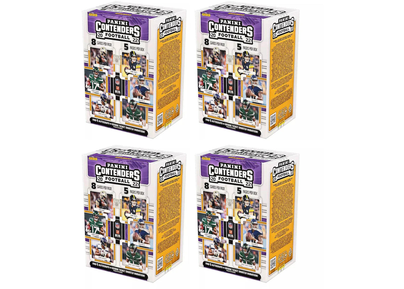 2022 Panini Contenders Football Blaster Box 4x Lot