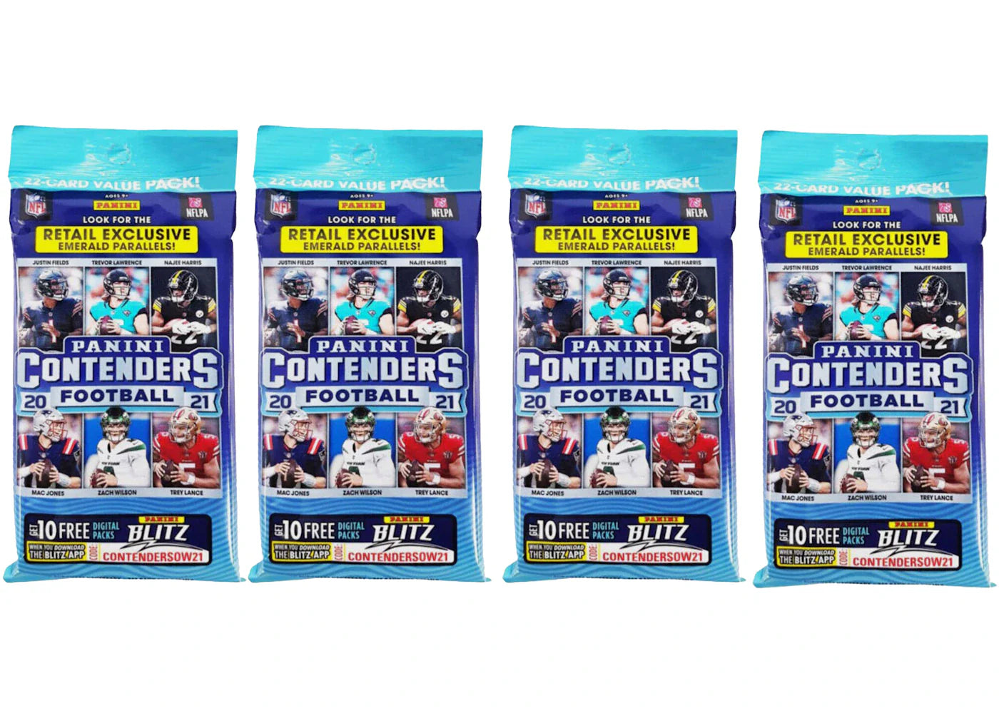2022 Panini Contenders Football Value Pack 4x Lot