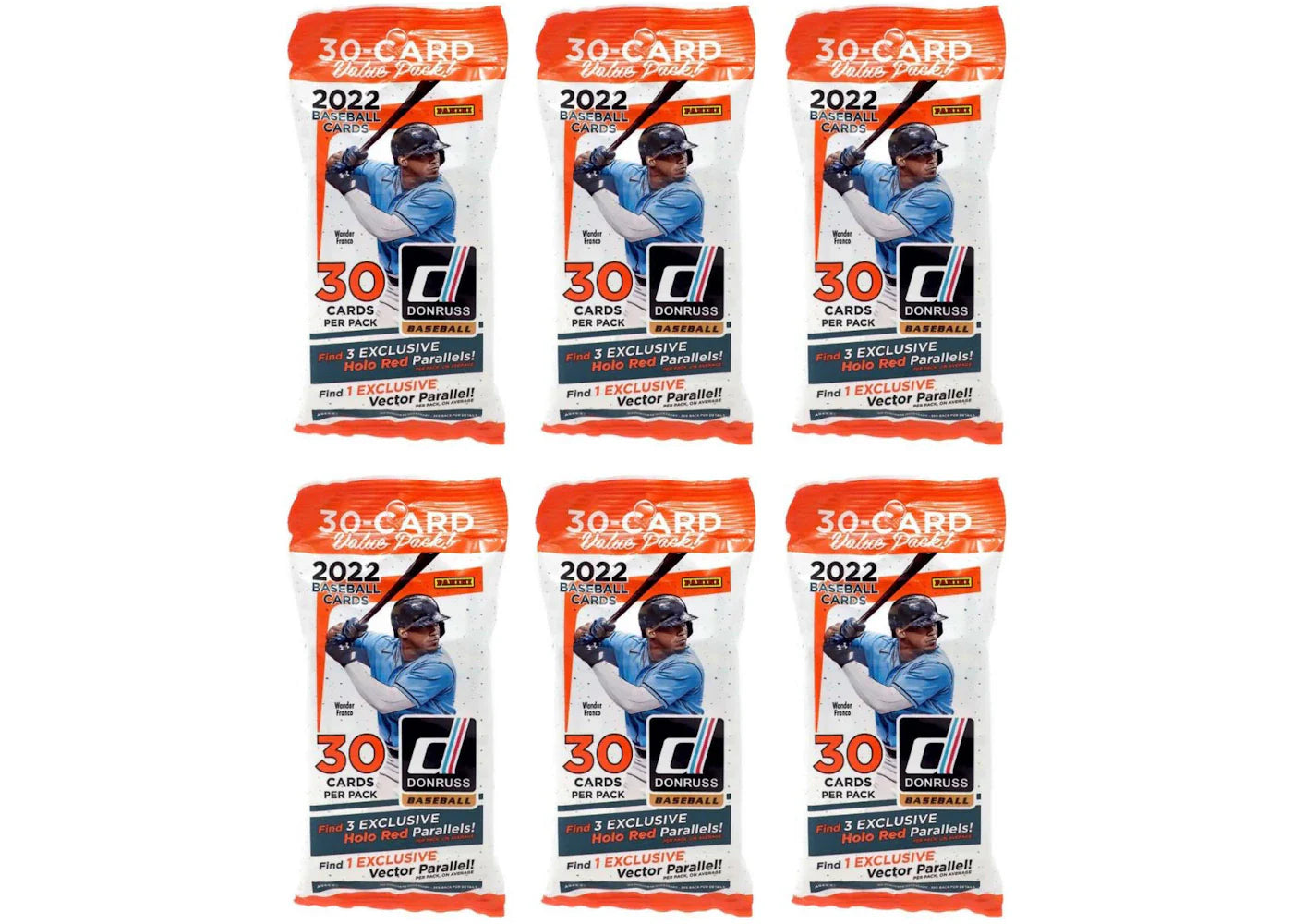 2022 Panini Donruss Baseball Fat Pack 6x Lot
