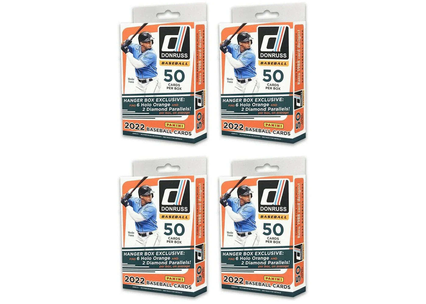 2022 Panini Donruss Baseball Hanger Box 4x Lot
