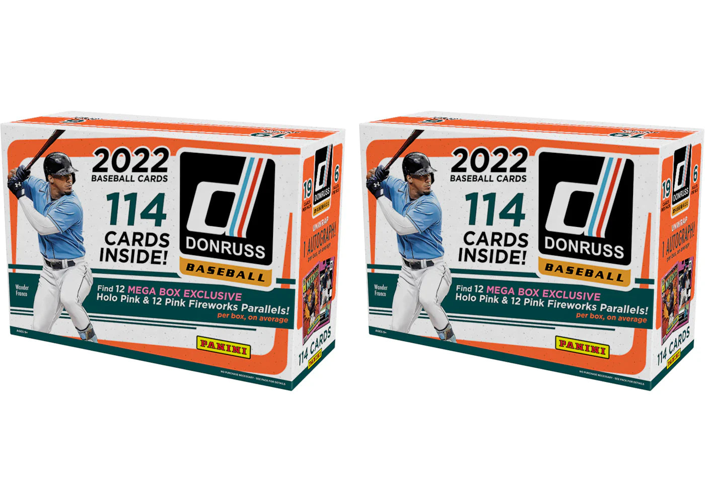 2022 Panini Donruss Baseball Mega Box (Pink Parallels) 2x Lot