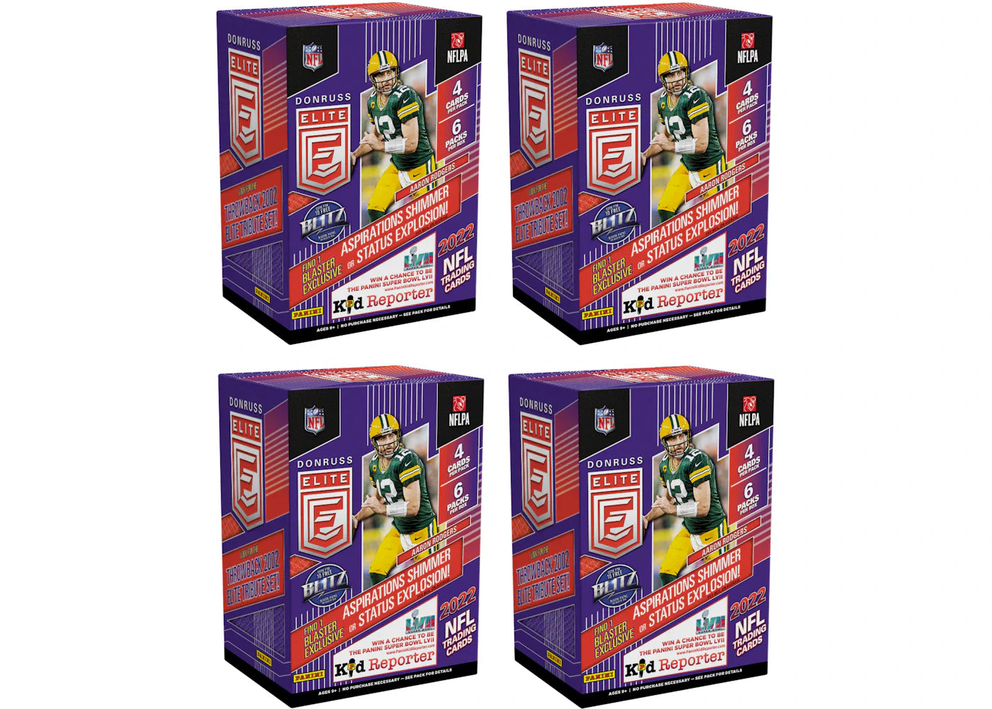 2022 Panini Donruss Elite Football Blaster Box 4x Lot