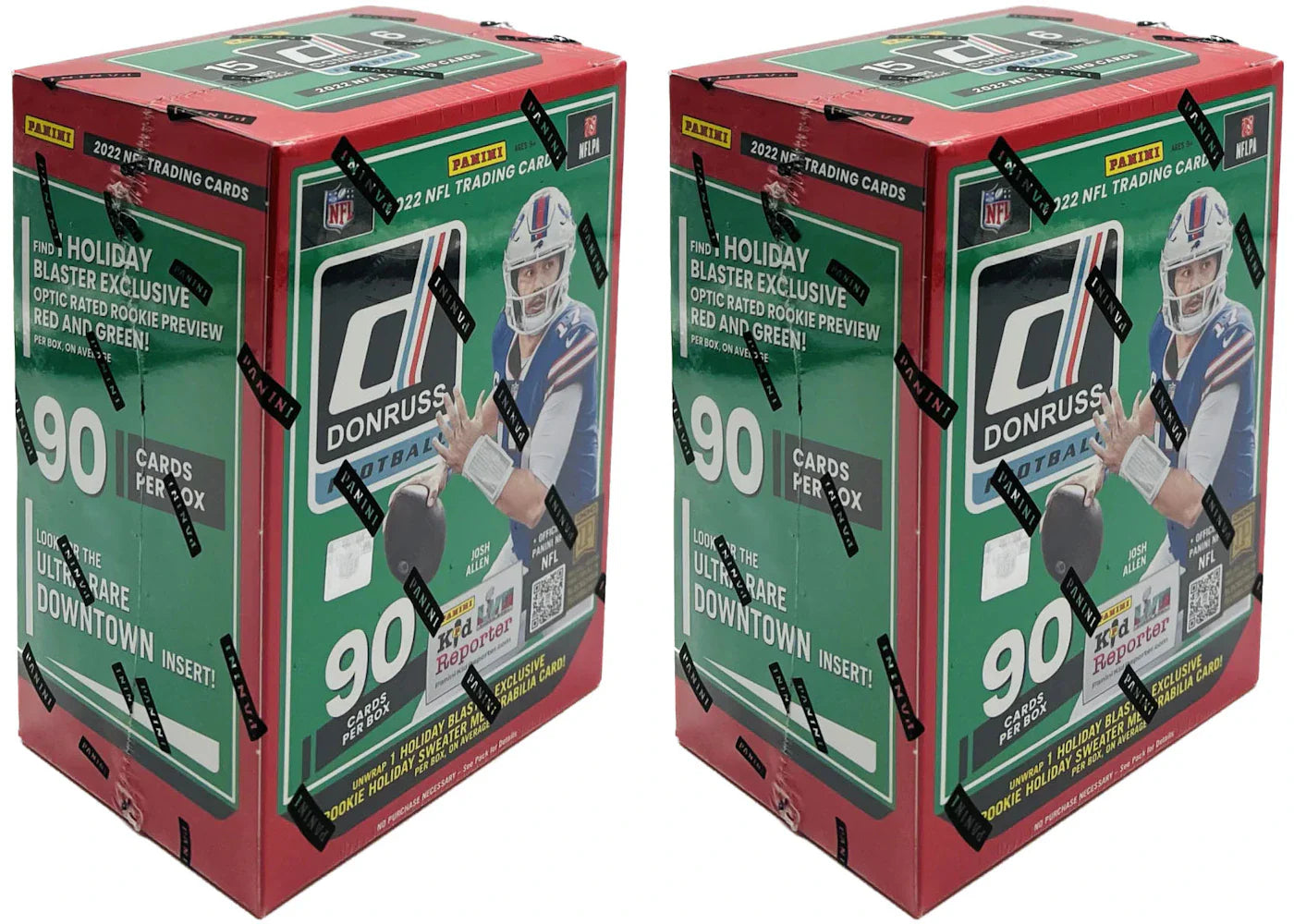 2022 Panini Donruss Football Holiday Blaster Box 2x Lot