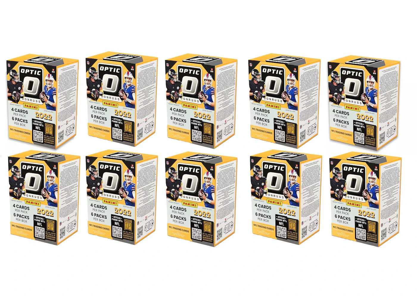 2022 Panini Donruss Optic Football 6-Pack Blaster Box (Pink Parallels) 10x Lot