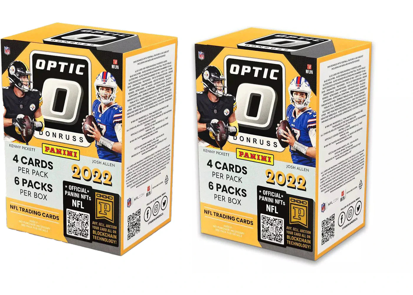 2022 Panini Donruss Optic Football 6-Pack Blaster Box (Pink Parallels) 2x Lot