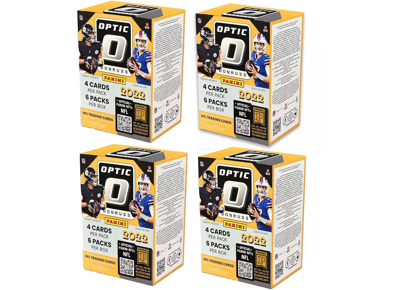 2022 Panini Donruss Optic Football 6-Pack Blaster Box (Pink Parallels) 4x Lot