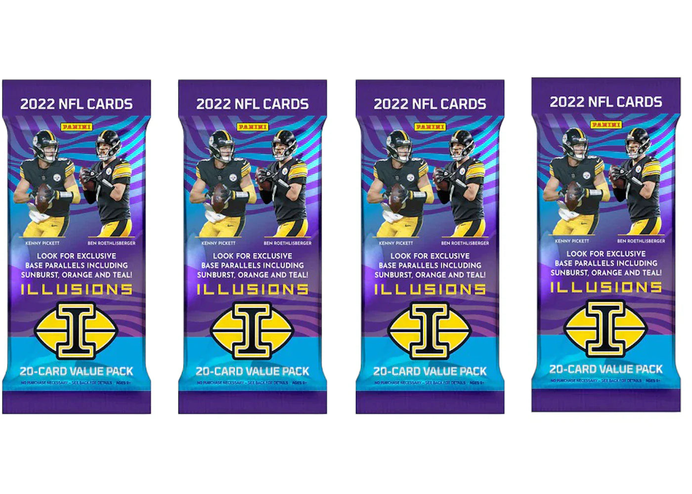 2022 Panini Illusions Football Jumbo Value Pack 4x Lot